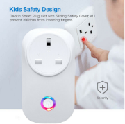 Picture of Smart Plug WiFi Socket Monitor Timing Function Toya SmartLife APP Control , White