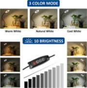 Picture of USB Reading Light, Clip-on LED Reading Light, Eye Protection Adjustable Desk Lamp/Bedside Light