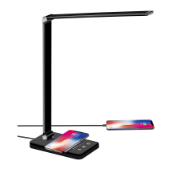 Picture of LED Wireless Charging Lamp, Dimmable Desk Lamp With Wireless Charger For Home Office, USB Charging Port table lamp with wireless charging