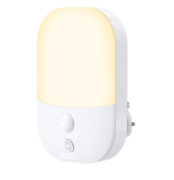 Picture of LED Night Light Plug in Walls with Dusk to Dawn Photocell Sensor, & Brightness Adjustable 2700K Warm White Lamp,  Auto Sensor Night Lighting 