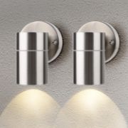 Picture of 2 Packs Outdoor Down Light Stainless Steel Wall Lamp, IP44 Wall Light for Garden, Patio, Garage, Hallway, Balcony, Terrace