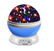 Picture of  Baby Star Projector Night Light Kids, 360° Rotation Baby Night Light Projector for Kids with 8 Lighting Modes Birthday Children's Day Gifts for Kids Night Light Baby - Blue