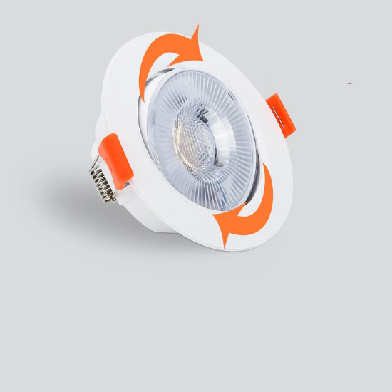 Picture of Round Recessed Mounted Adjustable SMD Downlight 5W Spotlight Adjustable Recessed LED Downlight