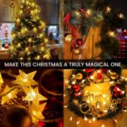 Picture of Star String Lights, 10ft/3M 20 LED Plug in String Lights Warm White Fairy Lights for Birthday/Christmas/Wedding/Party Indoor Outdoor Decoration