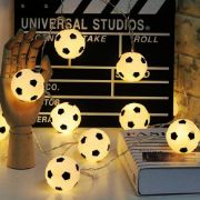 Picture of String Light 20LEDs Football Decoration -  Modern World Football Modeling Indoor Decor Lighting Warm Light 3M