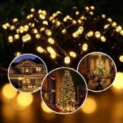 Picture of Solar String Lights Outdoor, 65ft 200 LED Solar Garden Fairy Lights Waterproof 8 Modes Solar Powered Decorative Lights 