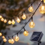 Picture of Solar String Lights Outdoor 10ft 3M 20LED Solar Fairy Lights Waterproof Crystal Globe Solar Garden Lights 